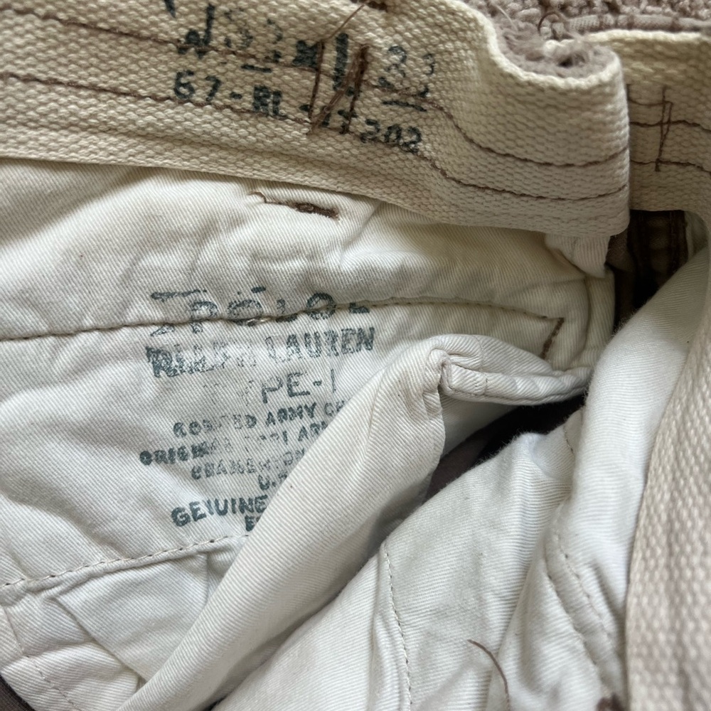Ralph Lauren Tan Cargo Shorts - Picture 2 of 3